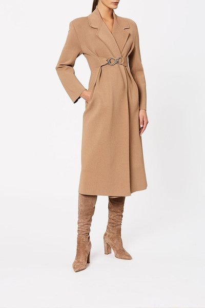 The Understated Camel Coat