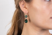 Deluxe green quartz earrings