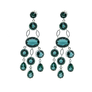 Maharani green quartz earrings