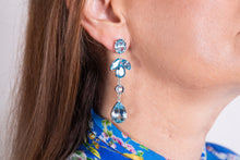 Glamorous Blue Topaz Earrings