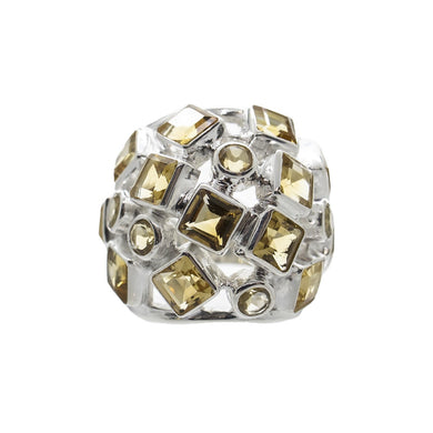 Deco Citrine Ring
